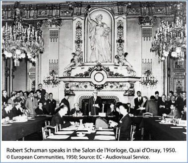 Schuman Deklerasyonu, Mayıs 1950.  (Avrupa Birliği Tarih Serisi)