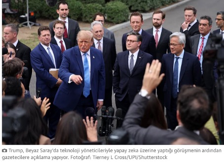 Trump, teknoloji şirketlerinin CEO’ları arasında “muazzam bir öz denetim” için belirsiz, “ahlaki açıdan bağlayıcı” bir Yapay Zeka anlaşması duyurdu.